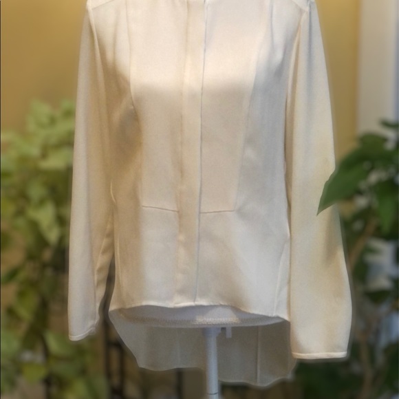 Rag & Bone Ivory Long Sleeve Tuxedo Shirt Sz Med. - Picture 2 of 16